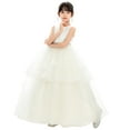 thumbnail image 2 of Ekidsbridal Heart Cutout Ruffle Skirt Flower Girl Dresses for Elegant Princess Gowns Communion Baptism Beauty Pageant 329 6, 2 of 6