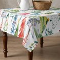 thumbnail image 4 of Christmas Table Cloth Waterproof Tablecloths, Cartoon Xmas Tree Winter Abstract Tablecloth Dining Table Cover for Kitchen Party Tabletop Outdoor, Square Tablecloth 60x60 Inch, 4 of 9