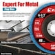 thumbnail image 4 of Disco abrasivo EZARC, grano 40, 115 mm, circonio, 50 unidades, 4 of 6