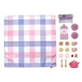 thumbnail image 6 of Fisher-Price Wooden Picnic Tea Set for Kids with Blanket, Wood Cups & Saucers, 18 Pieces, 6 of 7