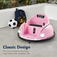 thumbnail image 6 of Best Choice Products 6V Kids Ride On Bumper Car Toy w/ Remote Control, Harness, Lights, 360 Degree Spin - Navy Blue, 6 of 8