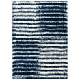 thumbnail image 2 of SAFAVIEH Hudson Shag Jagoda Striped Area Rug, Navy/Ivory, 5'3" x 7'6", 2 of 10