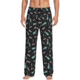 thumbnail image 1 of Daiia Golf Bags And Balls Print Men's Sleep Pant with Pockets and Drawstring,Pajama Pants-Large, 1 of 6