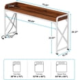 thumbnail image 2 of Finmind Mobile 70.8" Over Bed Desk with Outlet, USB & Wheels, 2 of 7