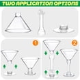 thumbnail image 4 of 36pcs Plastic Martini Glasses Disposable Cocktail Glasses, 5 oz Clear Small Plastic Margarita Glasses, Tall Mini Martini Cups, Plastic Cocktail Cups for Parties Weddings Desserts Champagne Appetizers, 4 of 7