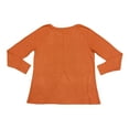 thumbnail image 2 of Chelsea & Theodore Women's Long Sleeve V-Neck Waffle Knit Shirt (Heather Grey, S), 2 of 2