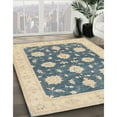 thumbnail image 2 of Ahgly Company Indoor Rectangle Traditional Grayish Turquoise Green Oriental Area Rugs, 7' x 9', 2 of 6