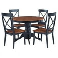 thumbnail image 1 of Homestyles Bishop Ensemble de Salle à Manger en Bois 5 Pcs Noir, 1 of 8