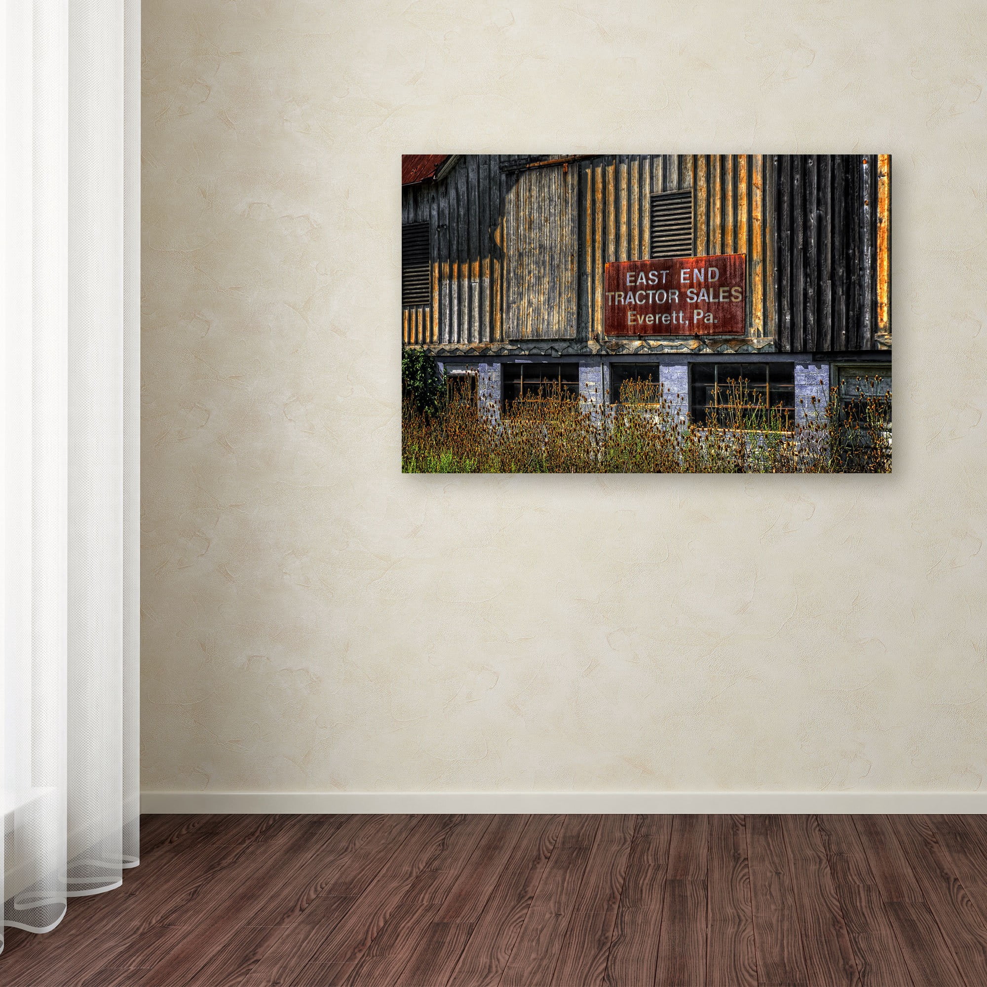 Trademark Fine Art "East End Tractor Sales" Canvas Art by Lois Bryan