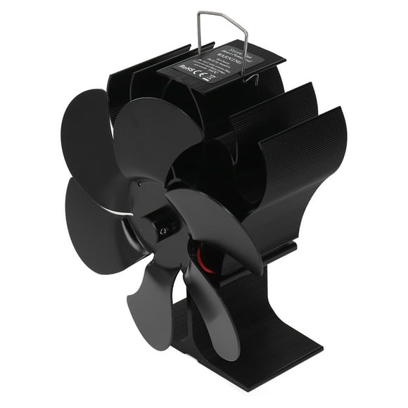 Heat Powered Fireplace Fan,6 Blades Heat Powered Stove Fan Blades Fireplace Fan Built for Precision