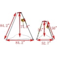 thumbnail image 2 of PreAsion Confined Space Tripod Kit 1800LBS Winch Emergency Rescue Tripod with a 10 Meter Fall Arrester, 2 of 9