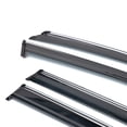 thumbnail image 6 of Ikon Motorsports Window Visors Compatible with 2014-2023 Jeep Cherokee KL Polycarbonate Side Window Vent Windshield Deflector Rain Guard W/ Chrome Trim 4PCS, 6 of 9