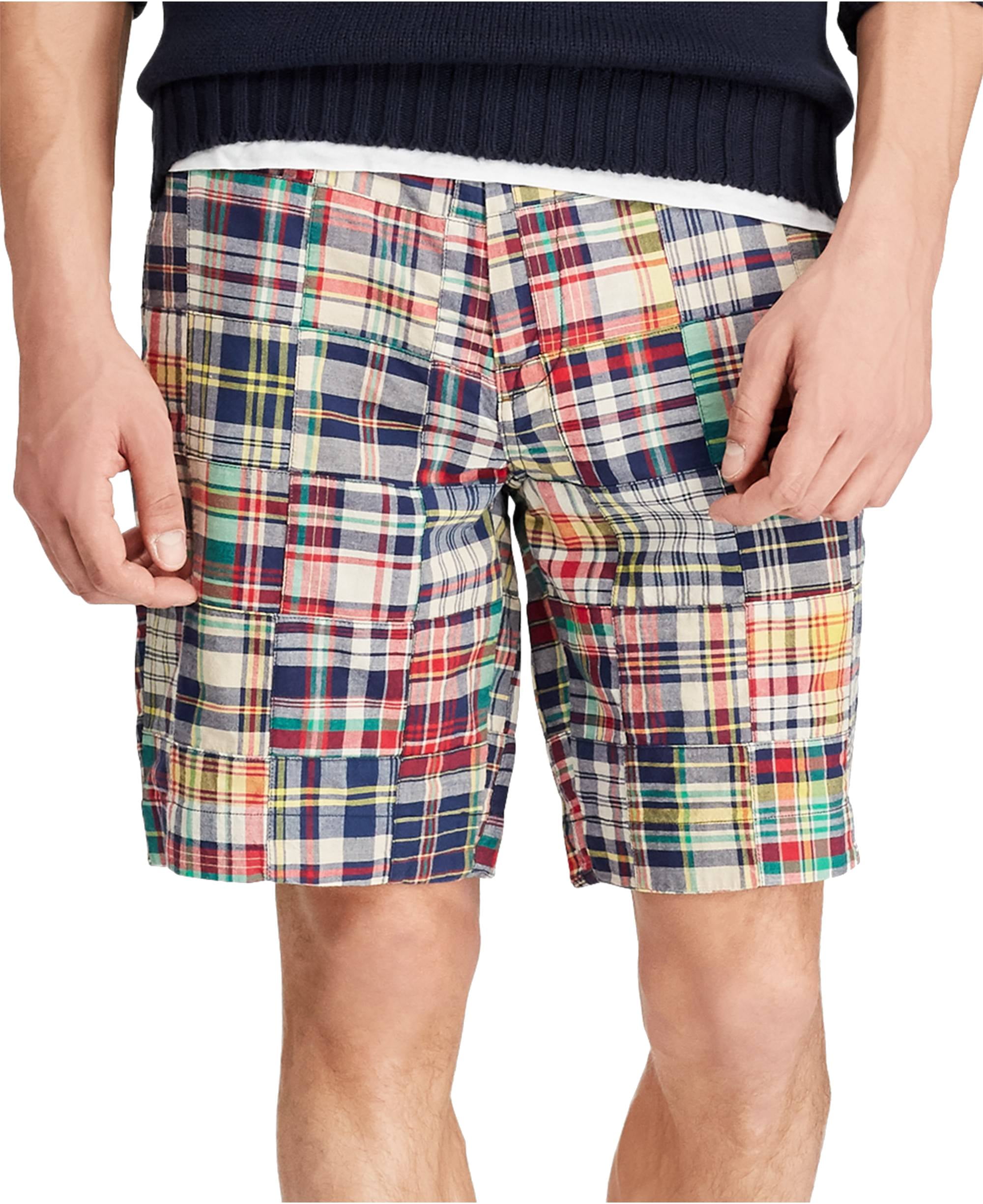 polo madras shorts