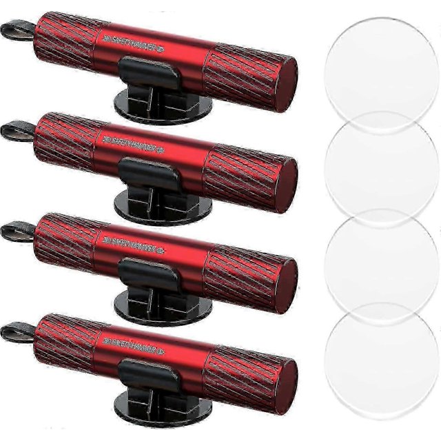 4 Pack Emergency Car Window Breaker and Seatbelt Cutter - Safety Hammer