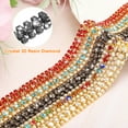 thumbnail image 4 of 1 Yard 3 Rows Rhinestone Close Chain Trim Black Rhinestone with Grey Base, 4 of 6