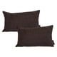 thumbnail image 1 of Cojin Riñonera Decorativa Rectangular Set de 2 Centaurus Chocolate, 1 of 4