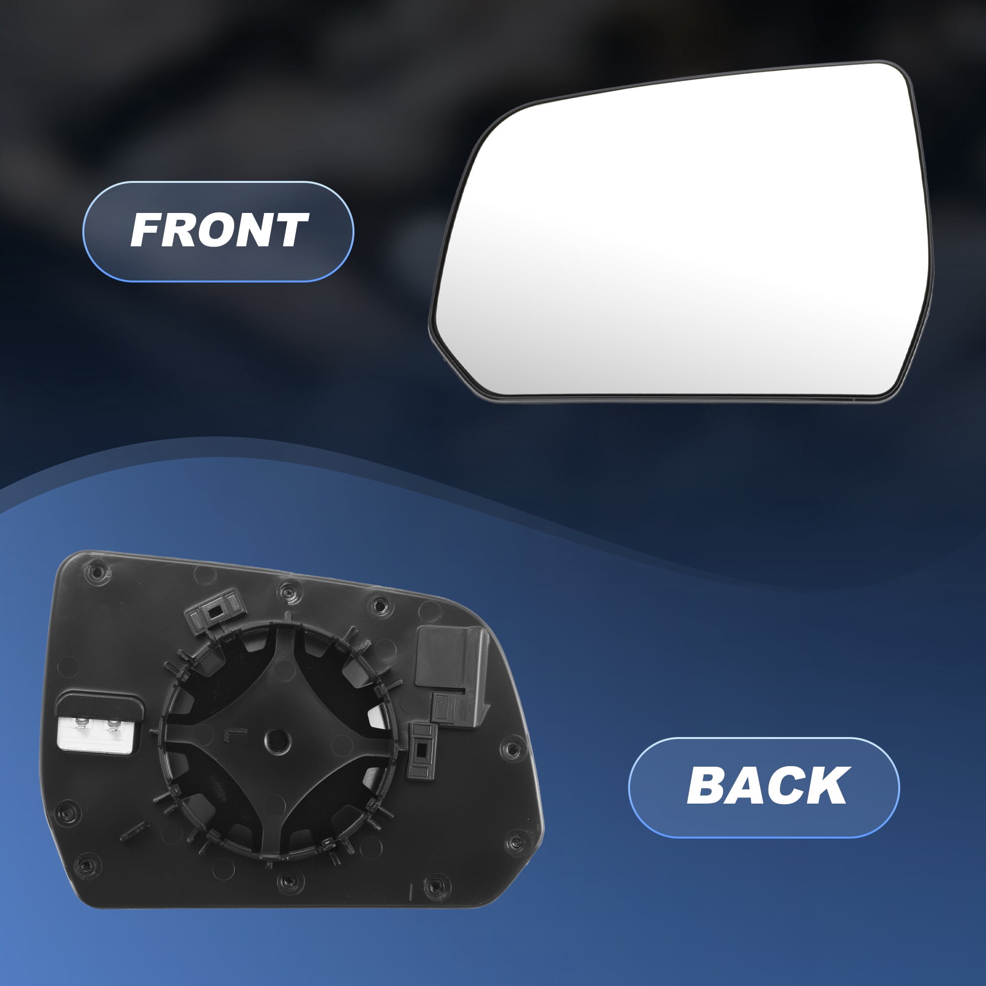 Unique Bargains Heated Mirror Glass for GMC Acadia for Chevrolet Traverse Left Side