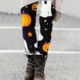 thumbnail image 3 of Women's Brushed Christmas Halloween Ankle Length Stretch Pumpkin Ghost Skull Printed Leggings High Waisted Yoga Pants S-XXL, 3 of 6