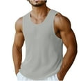 thumbnail image 2 of pstuiky Camisetas interiores de tirantes para hombre, Camiseta de tirantes vintage de color liso para hombre, estilo casual, deportiva, transpirable, con cuello redondo Chaleco para hombre s, 2 of 8