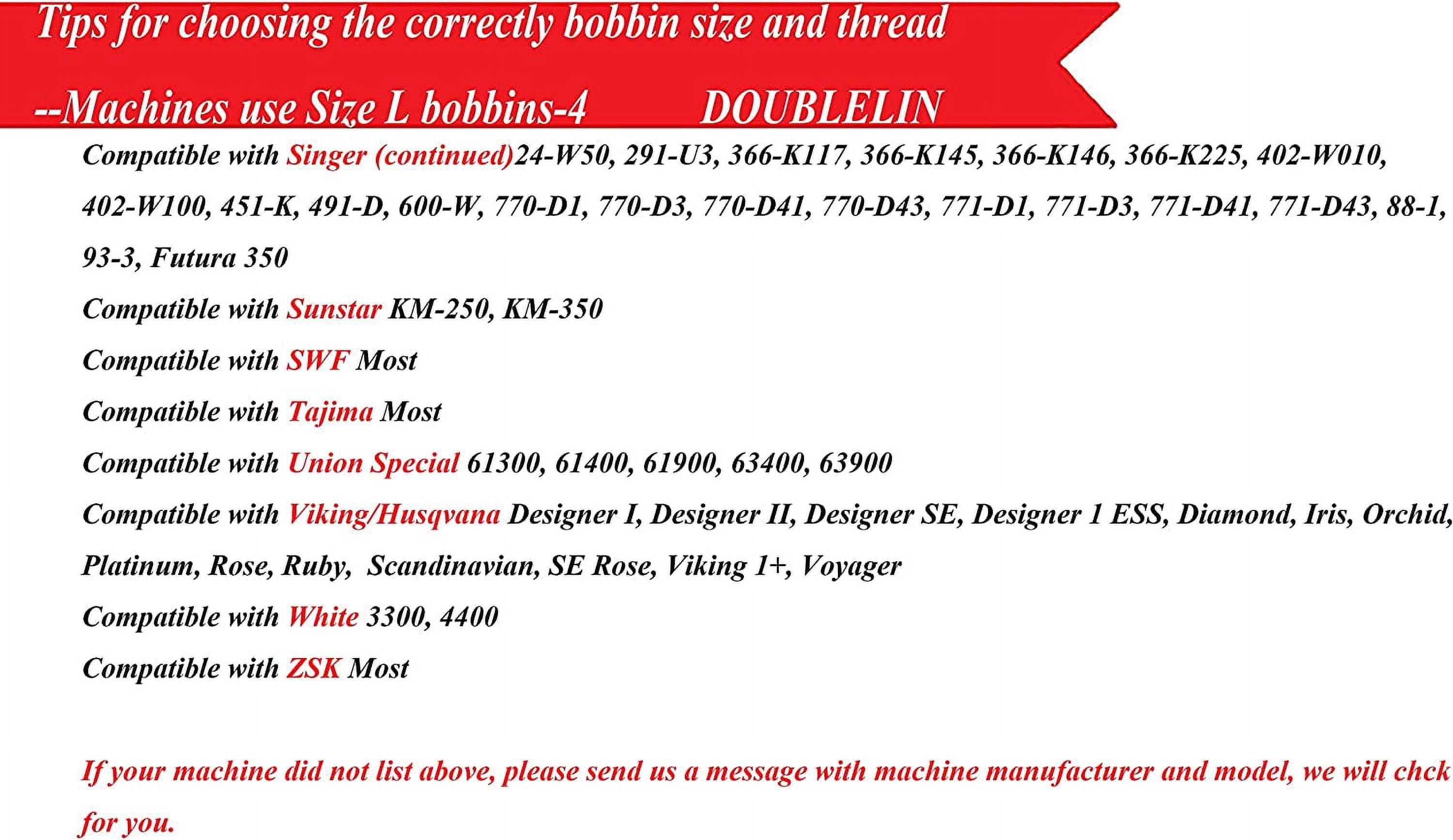 Prewound Bobbins LPM-40S2, Size L/Style L / SA155 / Size 9.4, Plastic Sided, 40S/2 Spun Polyester, Multi-Color, 144 pcs – for Sewing, Heavy Thread Embroidery & Thick Fabric Machines