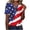 Dark Blue, variant on Women's 4th of July Graphic Tee Tops Summer Short Sleeve Crew Neck Shirts Dressy Independence Day Blouses for Women S-3XL