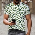 thumbnail image 4 of HONHUZH Mend Tops Shorts Sleeve Funny Camouflage Print Casual Sports Round Neck Vintage Short Sleeve Shirt Tops, 4 of 9