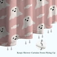 thumbnail image 6 of Cute Ghost Halloween Pattern Shower Curtain 36"x72" ,Bathroom Decorative Shower Curtains Set with 12 Hooks,Modern Waterproof Washable Shower Curtain, 6 of 6