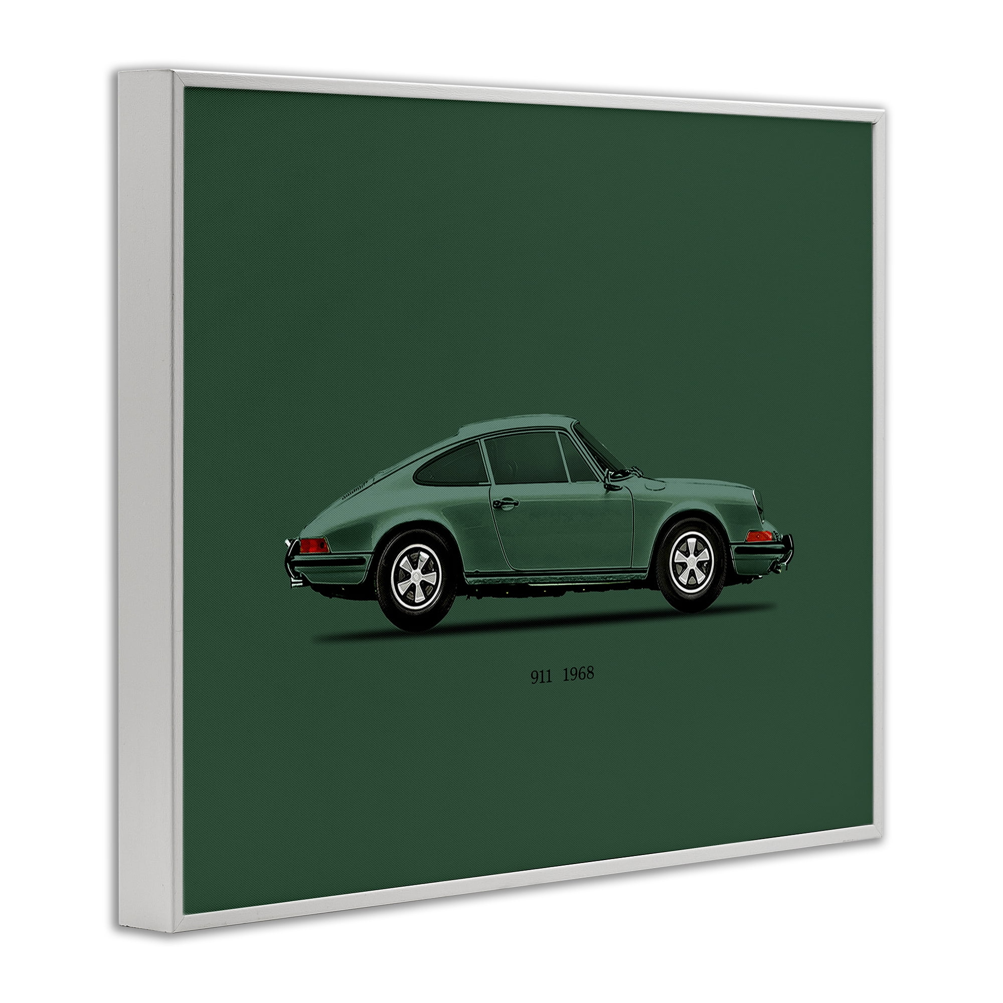 Stupell Industries Green Toned Classic Car White Framed Giclee Art, design by Mark Rogan