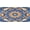 Blue Orange Mandala, variant on Car Front License Plate - Boho Flowers Red Design, Decorative Auto Tag, Aluminum Metal, 4-Hole, 6 x 12 Inch, Fits US/Canada Standard Plates