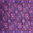 thumbnail image 1 of Ahgly Company Indoor Square Oriental Purple Industrial Area Rugs, 7' Square, 1 of 4