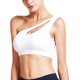thumbnail image 1 of Sujetador deportivo de un hombro, parte superior de yoga acolchada extraíble, postoperatorio, inalámbrico, sexy, lindo soporte medio (blanco) Sailing Electrónica, 1 of 5