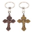 thumbnail image 1 of Llavero retro, 2 piezas, llavero con crucifijo, exquisito llavero de Jesús, llavero elaborado con cuidado, 1 of 14