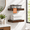American Walnut - Satin Dark Tone-Pack of 2-12 inch, variant on 42 Inch Floating Shelves High-end Solid Pine Wood Set Of 2