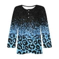 thumbnail image 4 of Cardigans pour Femmes T-shirt Ample Imprimé de Mode pour Femmes Blouse à Manches Longues Col Rond Hauts Décontractés Long Cardigan en Liquidation, 4 of 4