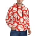 thumbnail image 2 of Salouo Tomatoes Pattern Men's Fall Hoodie Sweatshirt,Sport Hoodie with Pockets for Men Pullover Casual Hooded Sweatshirt-3X-Large, 2 of 7