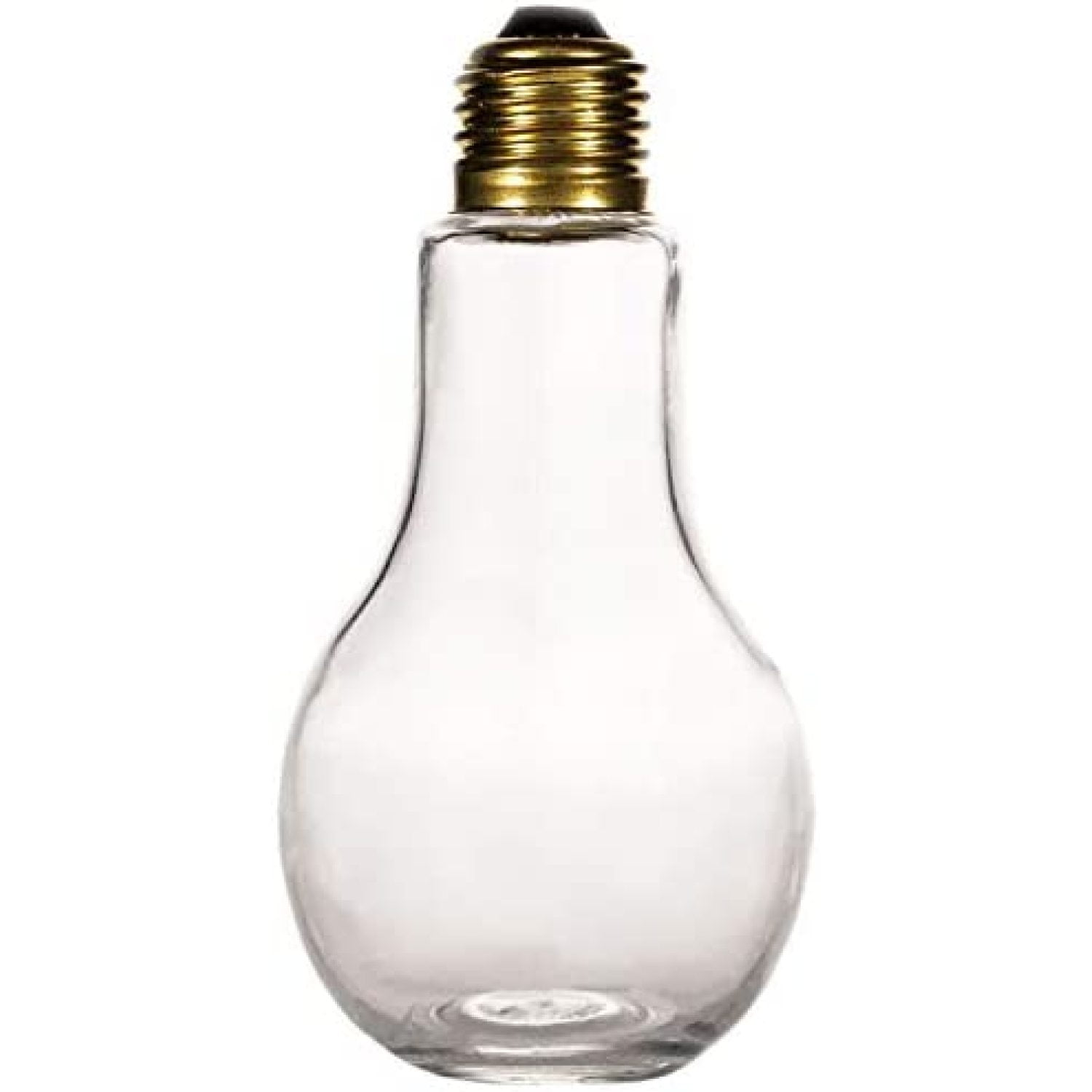 Light Bulb Glass jar (7.5 Ounce 5.5 inches), Bronzecolored faux