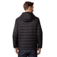 thumbnail image 3 of Free Country Men's Tri-Color Hooded Puffer Jacket Black L, 3 of 3