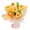 A, variant on bestolf Crochet Flower Bouquet Handmade Artificial Knitted Bouquet Fake Sunflower Carnation Tulip Puff Flowers Gifts for Mother Wife on Birthday Anniversary (B)