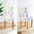 thumbnail image 3 of Yayeee 4 Pack Dining Chair Covers Stretch Parson Chairs Slipcovers Seat Protector, Colorful Gummy Bears Pattern, 3 of 6
