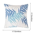 thumbnail image 3 of CaiYueKe Throw Pillow Covers Outdoor Waterproof Cozy Graceful Fan-Shaped Leaves Decorative Cushion Cases for Garden Patio Tent Balcony Couch Sofa 18 X 18 Inches, 3 of 8