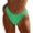 Green #30, variant on Dresfit Ribbed High Waisted Bikini Bottoms for Women - Textured Sexy Swimwear Green XL
