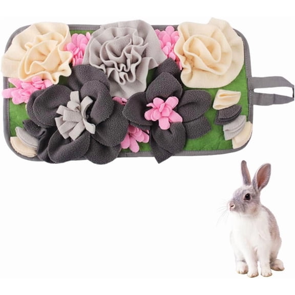 Foraging Mat Washable with Hanging Strap for Small Pets