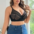 thumbnail image 4 of Valcatch Women's Push Up Underwire Lace Bra Full Coverage Lace Bra with Underwire Lifting Support for Daily Wear, 4 of 5