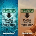 thumbnail image 5 of (2 Pack) Please Watch Your With Symbol OSHA Be Careful Sign 5 Inch X 7 Inch Vinyl Label Decal Sticker Weather Resistant, UV Protected for Workplace, Business, and Construction Site,, 5 of 7