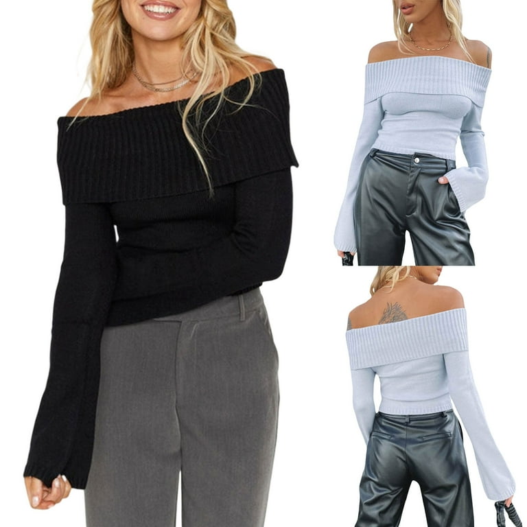 Walmart off shoulder best sale sweater