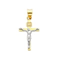 thumbnail image 1 of Jewelry 14k Yellow Gold Crucifix Religious Cross Charm Pendant, 1 of 1