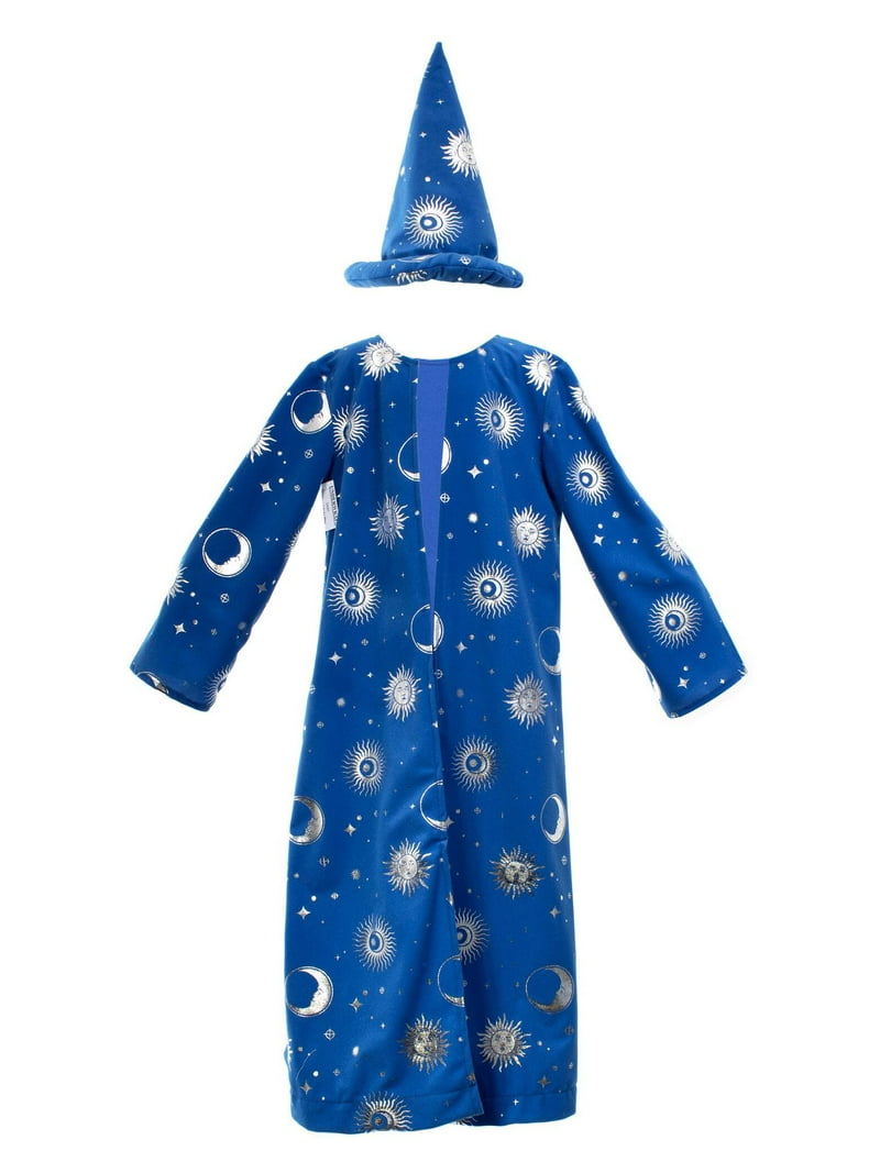 Underwraps Wizard Costume for Children with Robe, Hat, and Beard