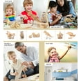 thumbnail image 5 of Puzzled Bundle of Air-Force Choppers: Apache, Black Shark, Sea Knight Wooden 3D Puzzles Construction Kits, Educational DIY Helicopters Assemble Models Wood Craft Hobby To Build & Paint - 3 Pack, 5 of 7