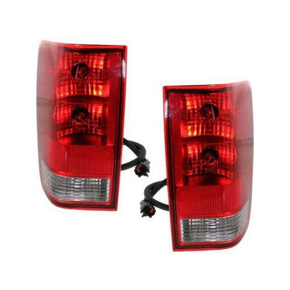 Rear Tail Light Set - Compatible with 2004 - 2015 Nissan TITAN 2005 2006 2007 2008 2009 2010 2011 2012 2013 2014