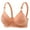 Orange, variant on Womens Seamless Jelly Bras No Underwire Plus Size Comfort Soft Supportive Cute Breathable Wireless Bra Seamless Bras for Women 1 PC
